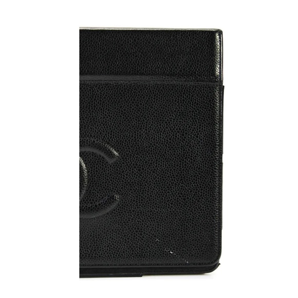 CHANEL 💯% authentic folding tablet case - black caviar leather - Picture 2 of 14